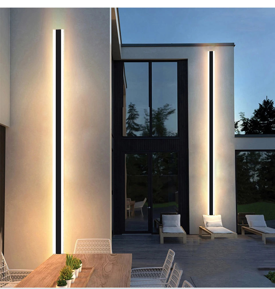 Long Bar Outdoor Lamp