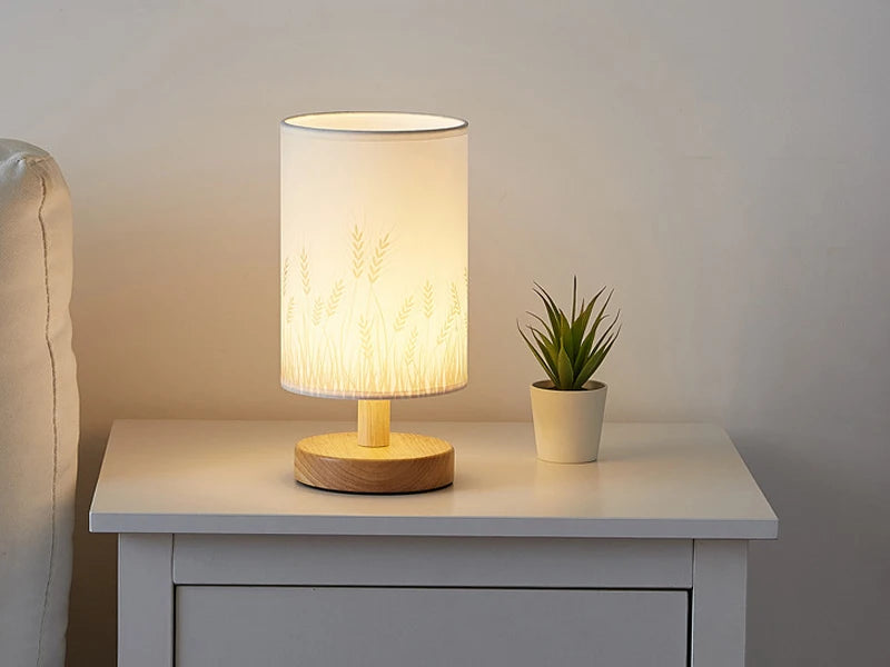 Nordic Wooden Night Table Lamp